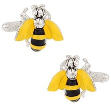 Yellow Jacket Bee Cufflinks