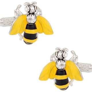Yellow Jacket Bee Cufflinks