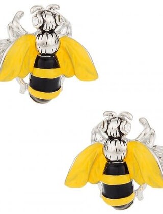 Yellow Jacket Bee Cufflinks