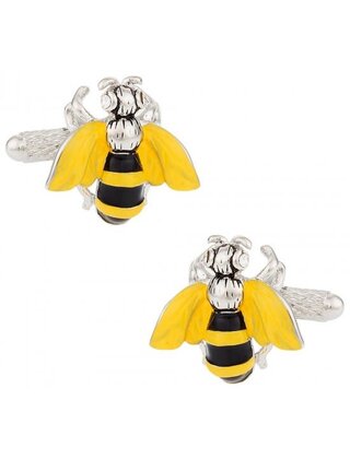 Yellow Jacket Bee Cufflinks