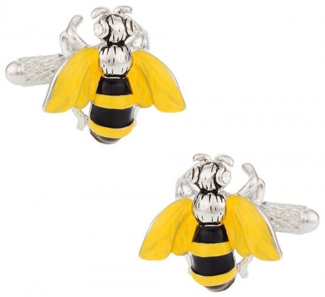 Yellow Jacket Bee Cufflinks
