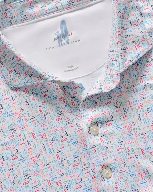 Johnnie O - Featherweight Performance Jersey Polo - Specs - Multi Johnnie O - Featherweight Performance Jersey Polo - Specs - Multi