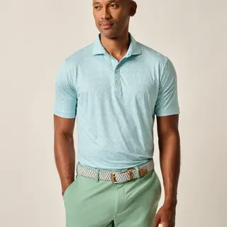 Johnnie O-Featherweight Performance Jersey Polo-Fernando - Grass
