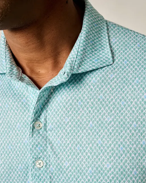 Johnnie O-Featherweight Performance Jersey Polo-Fernando - Grass