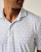 Johnnie O - Featherweight Performance Polo - Tini Print - Lake Johnnie O - Featherweight Performance Polo - Tini Print - Lake
