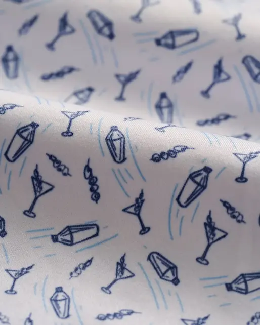 Johnnie O - Featherweight Performance Polo - Tini Print - Lake Johnnie O - Featherweight Performance Polo - Tini Print - Lake