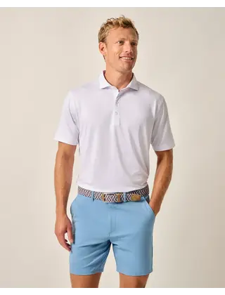 Johnnie - O - Performance Jersey Polo - Tee Time Print - Thunder