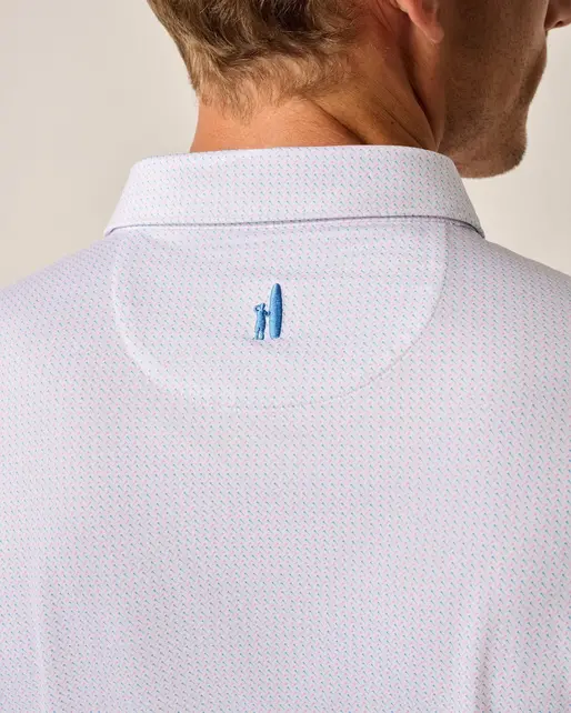 Johnnie - O - Performance Jersey Polo - Tee Time Print - Thunder
