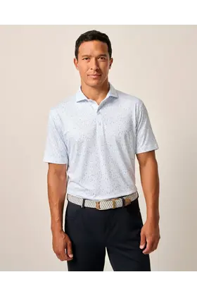 Johnnie - O - Performance Jersey Polo - Juice Print - Maliblu
