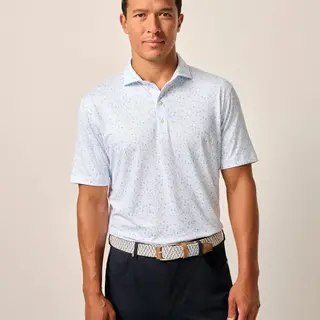 Johnnie - O - Performance Jersey Polo - Juice Print - Maliblu