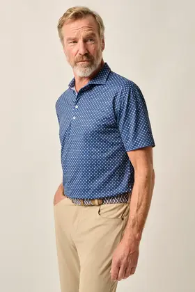 Johnnie - O - Performance Mesh Polo - Daisy - Lake