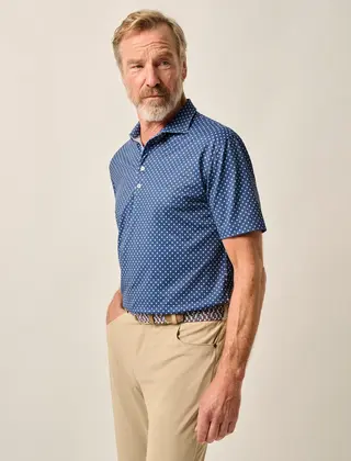 Johnnie - O - Performance Mesh Polo - Daisy - Lake