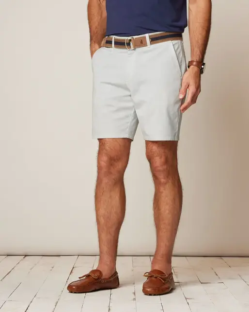 Johnnie O - Nassau Cotton Blend Shorts - Chrome Johnnie O - Nassau Cotton Blend Shorts - Chrome