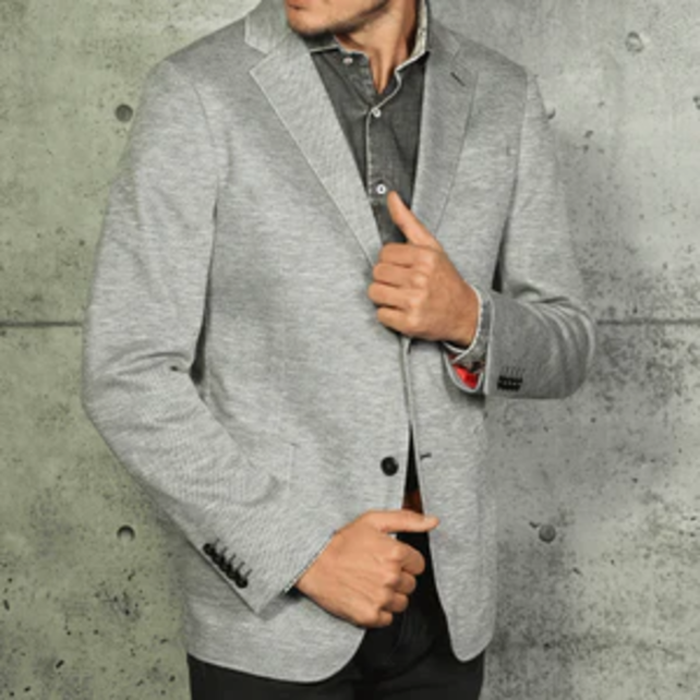 7 Downie St. Knit Sport Coat - Samson - Light Grey