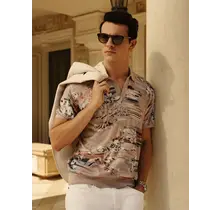 Robert Graham Bowden Short Sleeve Sweater - Beige