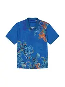 Robert Graham Royal Scroll Short Sleeve Polo - Blue Robert Graham Royal Scroll Short Sleeve Polo - Blue