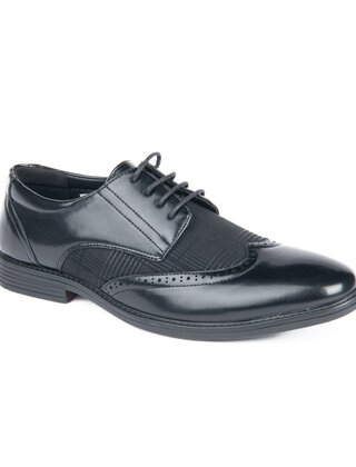 Avellino Wingtip Lace - Black