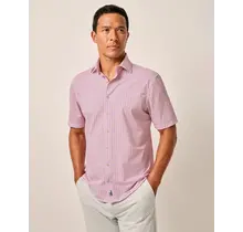 Johnnie O - Short Sleeve Hangin Out Button Up Shirt- Caspian - White