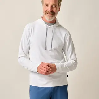 Johnnie O - Hoppin Performance Drawstring Hoodie - White