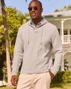 Johnnie O - Textured Hoodie -  Kester - Light Grey