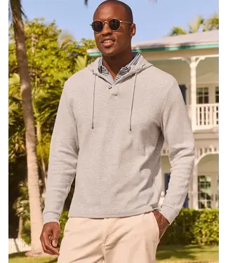Johnnie-O Johnnie O - Textured Hoodie -  Kester - Light Grey
