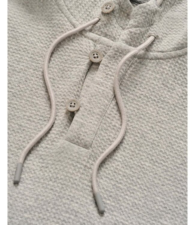 Johnnie-O Johnnie O - Textured Hoodie -  Kester - Light Grey