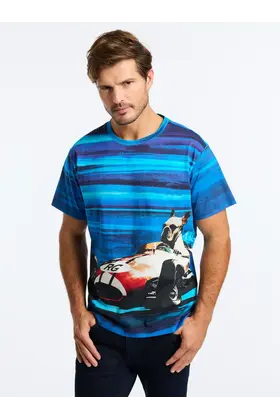 Robert Graham Crusin' Graham Short Sleeve T-Shirt - Cobalt