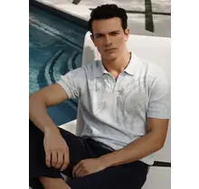 Robert Graham Holbrook Short Sleeve Sweater - Lt. Blue