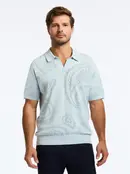 Robert Graham Holbrook Short Sleeve Sweater - Lt. Blue