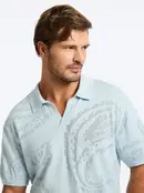 Robert Graham Holbrook Short Sleeve Sweater - Lt. Blue
