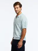 Robert Graham Holbrook Short Sleeve Sweater - Lt. Blue