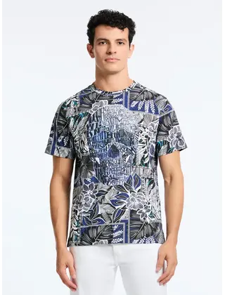 Robert Graham KWT Skull Short Sleeve T-Shirt - Black