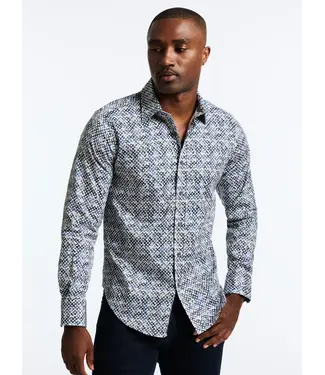 Robert Graham Robert Graham Mission Dress Shirt - Navy