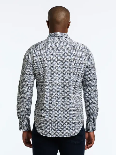 Robert Graham Mission Dress Shirt - Navy