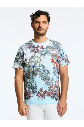Robert Graham Paisley Portal Short Sleeve T-Shirt - White