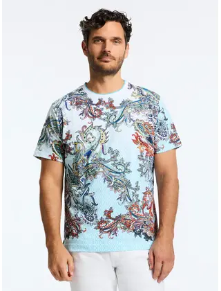 Robert Graham Paisley Portal Short Sleeve T-Shirt - White