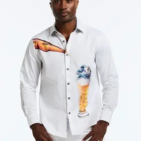 Robert Graham Shark Brew Dress Shirt - White