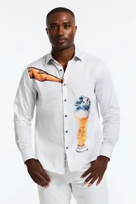 Robert Graham Shark Brew Dress Shirt - White