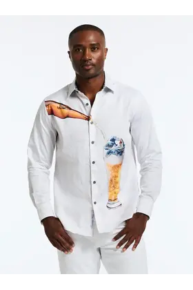 Robert Graham Shark Brew Dress Shirt - White