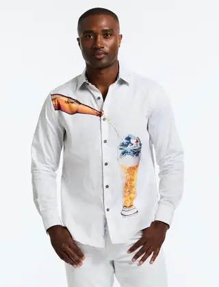 Robert Graham Shark Brew Dress Shirt - White