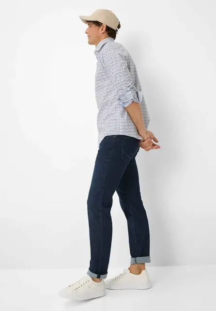 Brax Harold Polka Dot Dress Shirt - Thyme