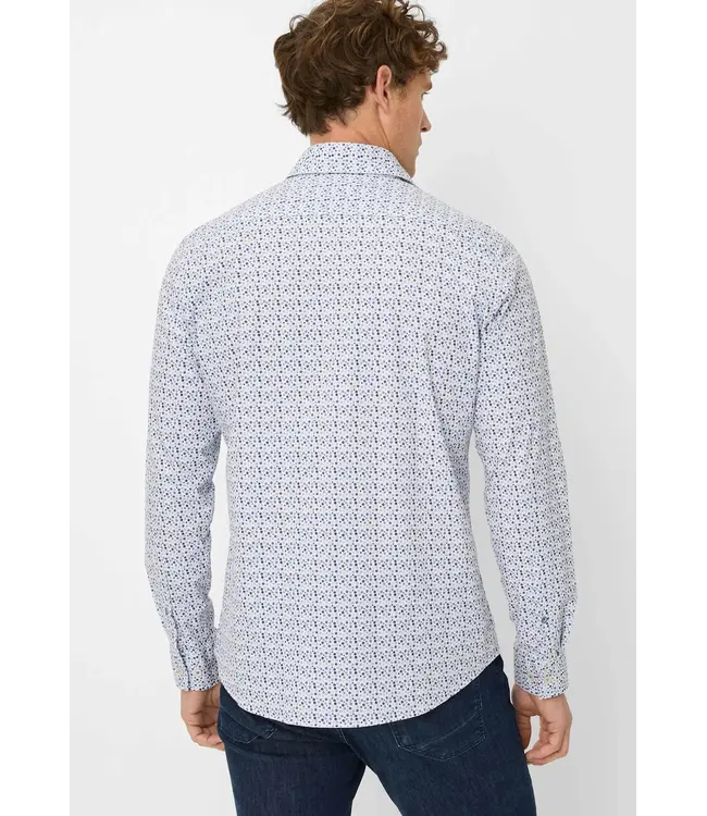 Brax Harold Polka Dot Dress Shirt - Thyme