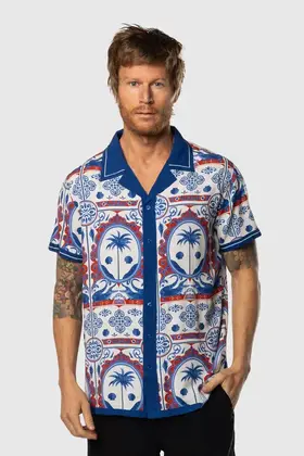 TEAMLTD Vice Button-Up - Blue Cordoba