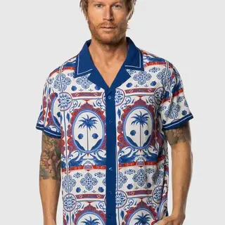 TEAMLTD Vice Button-Up - Blue Cordoba