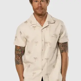 TEAMLTD Cabana Button-Up - Cream