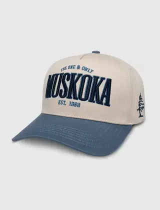 TEAMLTD Muskoka Snapback - Cream/Blue