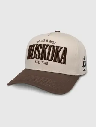 TEAMLTD Muskoka Snapback - Cream/Brown