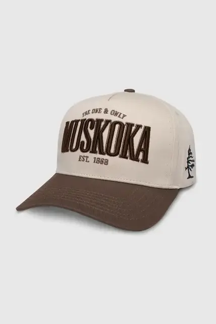 TEAMLTD Muskoka Snapback - Cream/Brown