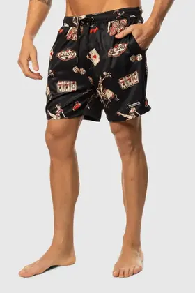 TEAMLTD Swim Shorts - Black Cowboy