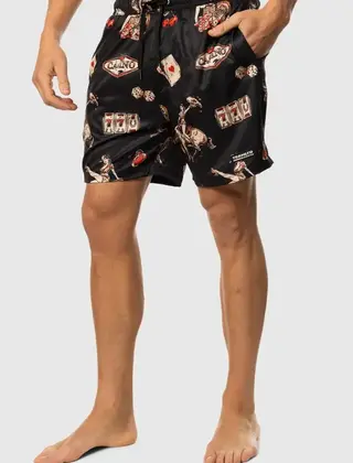 TEAMLTD Swim Shorts - Black Cowboy